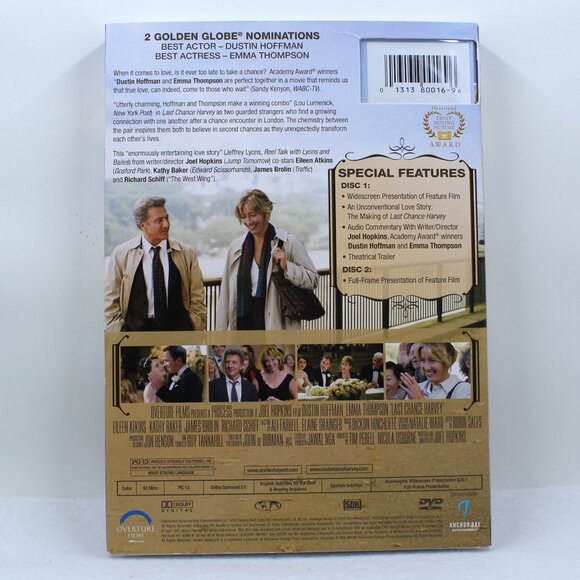 New In Sealed Package - Last Chance Harvey 2 DVD Disc Set - Picture 2 of 5